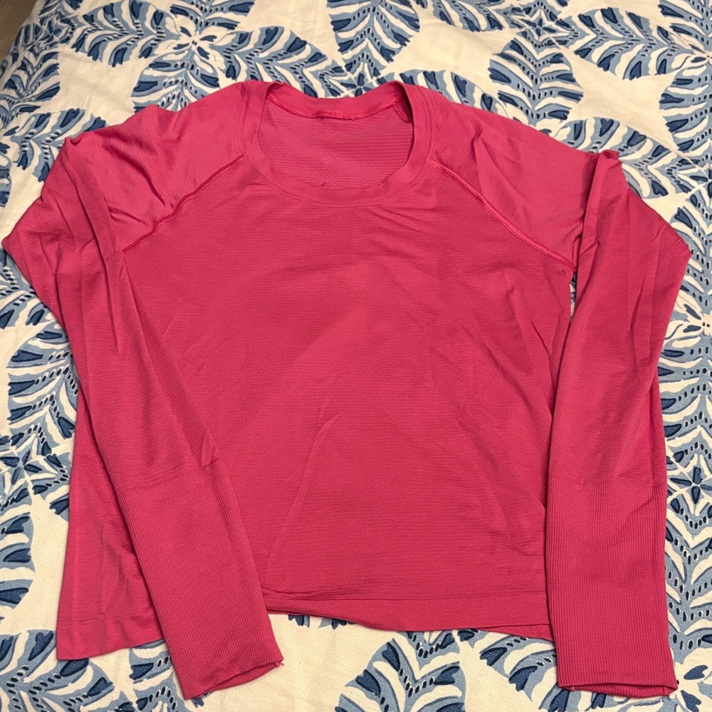 Sonic pink lululemon long sleeve